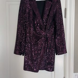 Zara Sequin Blazer dress